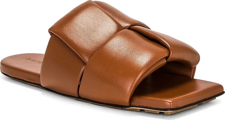 Bottega Veneta Patch Mule Flat Sandal in Brown - Image 2