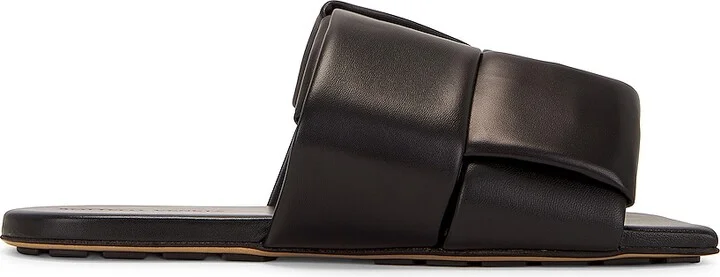 Bottega Veneta Patch Sandal in Black
