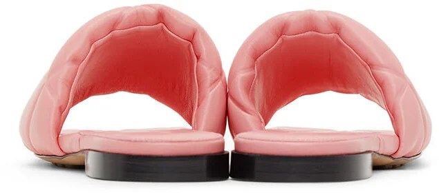 Bottega Veneta Pink Lido Flat Sandals - Image 4