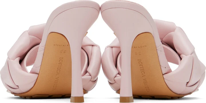 Bottega Veneta Pink Lido Heeled Sandals - Image 2