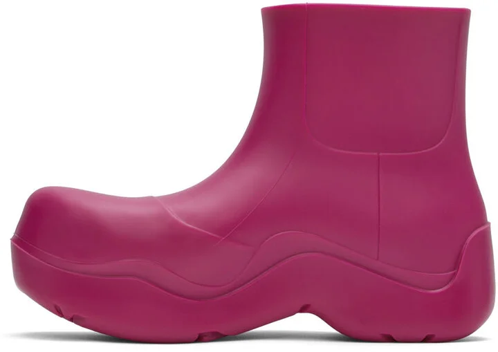 Bottega Veneta Pink Puddle Boots - Image 3