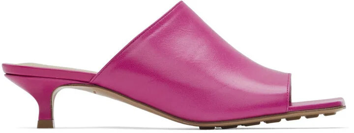 Bottega Veneta Pink Stretch Mules