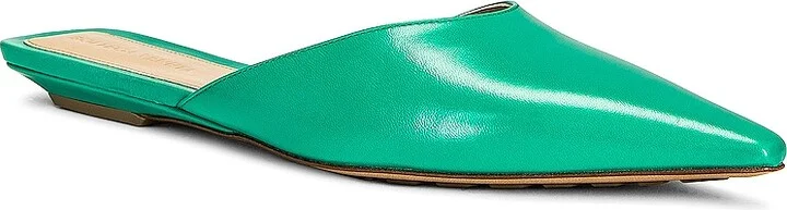 Bottega Veneta Point Slipper Flats in Teal - Image 2