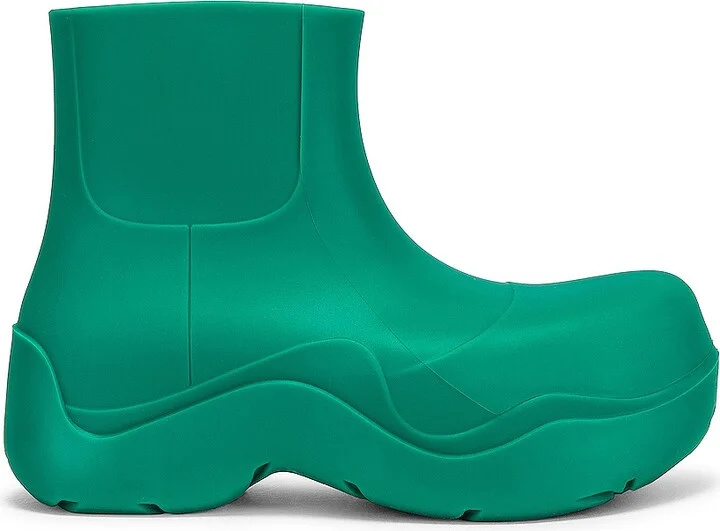 Bottega Veneta Puddle Ankle Boots in Teal