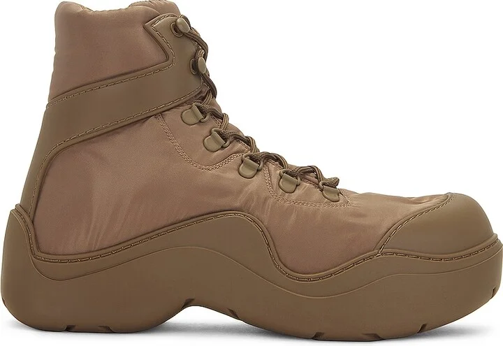 Bottega Veneta Puddle Bomber Boot in Brown