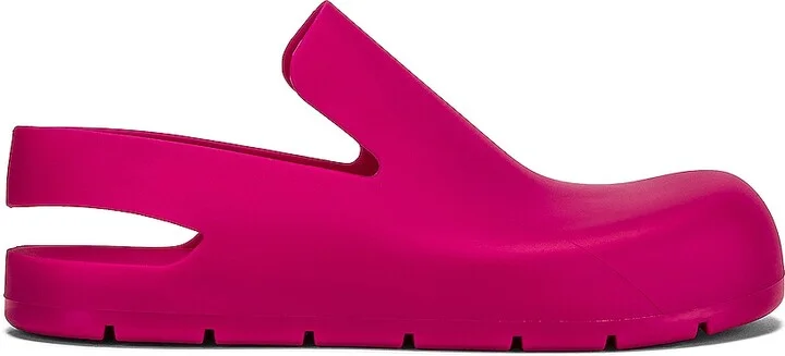 Bottega Veneta Puddle Sling Back Flat Sandals in Fuchsia