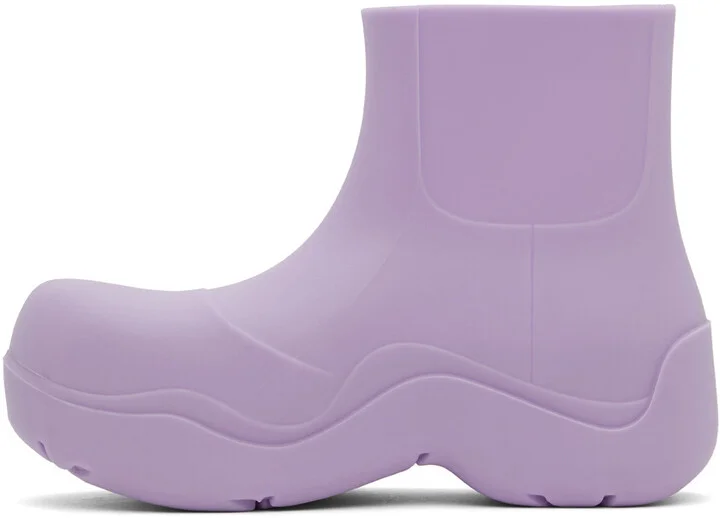 Bottega Veneta Purple Puddle Boots - Image 3