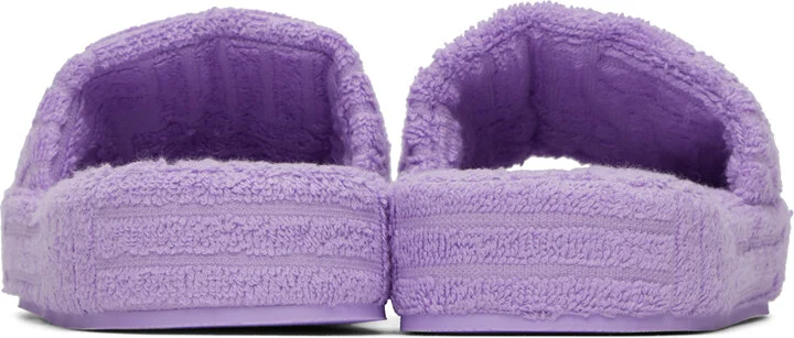 Bottega Veneta Purple Resort Sponge Flat Sandals - Image 4