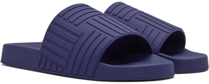 Bottega Veneta Purple Slider Sandals - Image 4