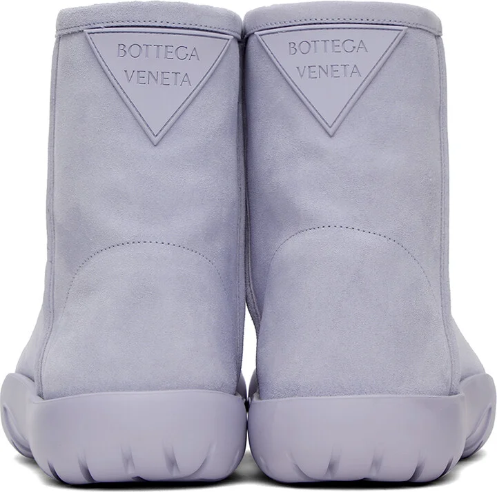 Bottega Veneta Purple Snap Ankle Boots - Image 2
