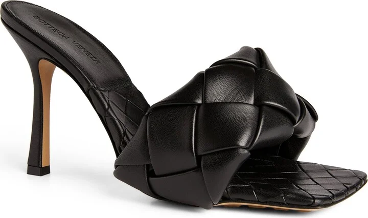 Bottega Veneta Quilted Leather Lido Mules 90 - Image 5