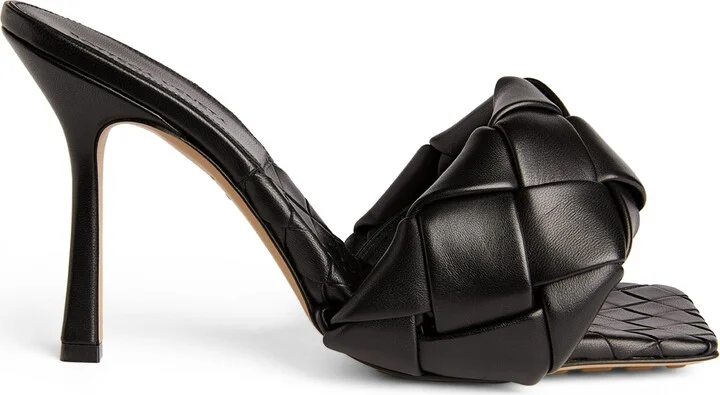 Bottega Veneta Quilted Leather Lido Mules 90