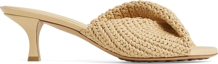 Bottega Veneta Raffia Blink Mules 50