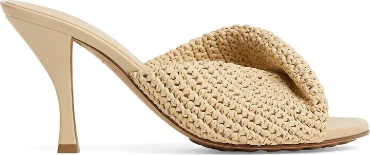 Bottega Veneta Raffia Blink Mules 80