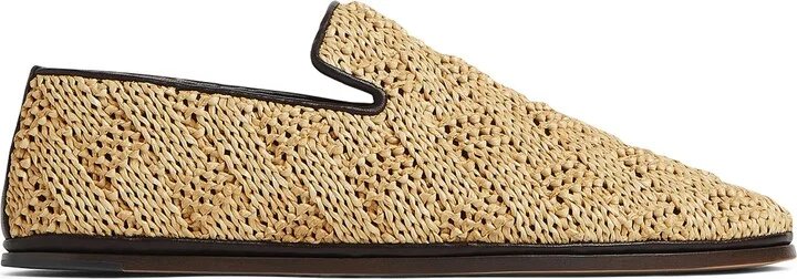 Bottega Veneta Raffia Sunday Slippers