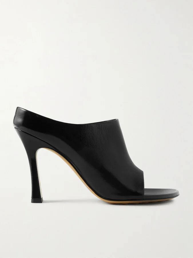Bottega Veneta - Rana Leather Mules - Black