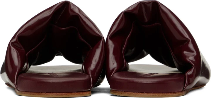 Bottega Veneta Red Cushion Mules - Image 2