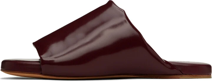 Bottega Veneta Red Cushion Mules - Image 3