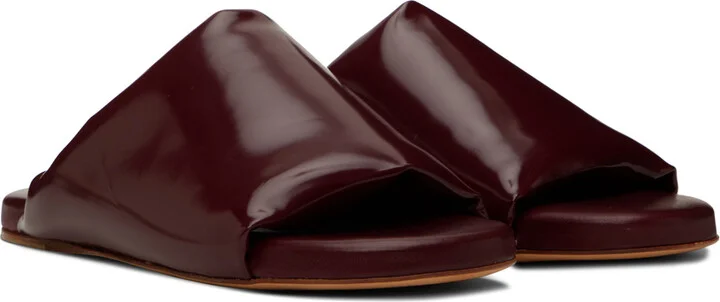 Bottega Veneta Red Cushion Mules - Image 4