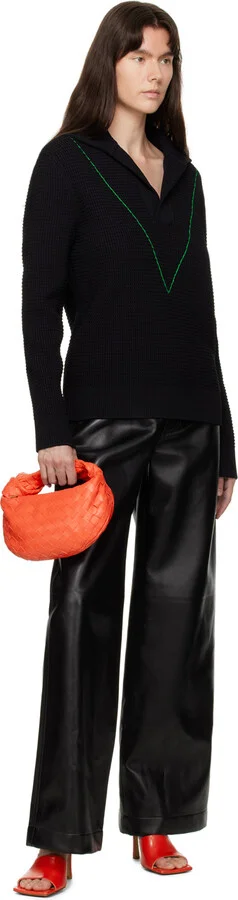 Bottega Veneta Red Stretch Heeled Mule - Image 5