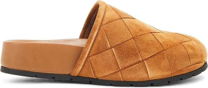 Bottega Veneta Reggie Flat Slide in Brown