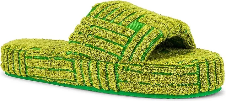 Bottega Veneta Resort Sandal in Green - Image 2