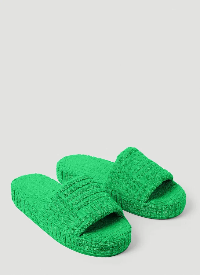 Bottega Veneta Resort Sponge Slides - Woman Slides Green Eu - 38 - Image 2