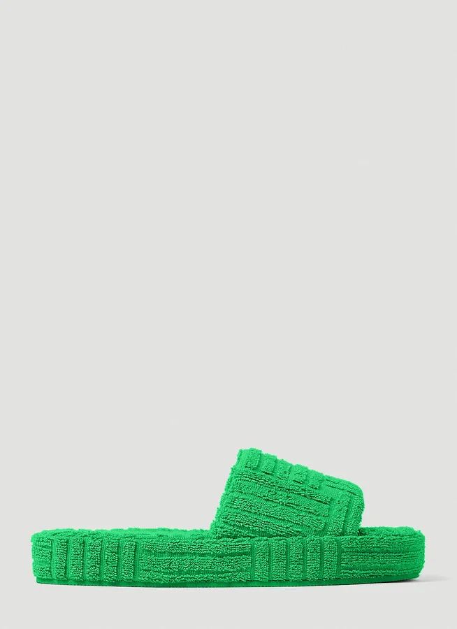 Bottega Veneta Resort Sponge Slides - Woman Slides Green Eu - 38