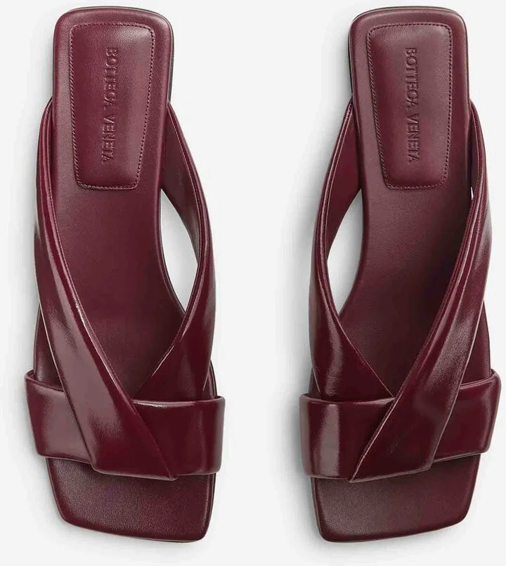 Bottega Veneta Riva Flat Mule Sandals - Image 3