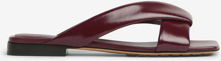 Bottega Veneta Riva Flat Mule Sandals