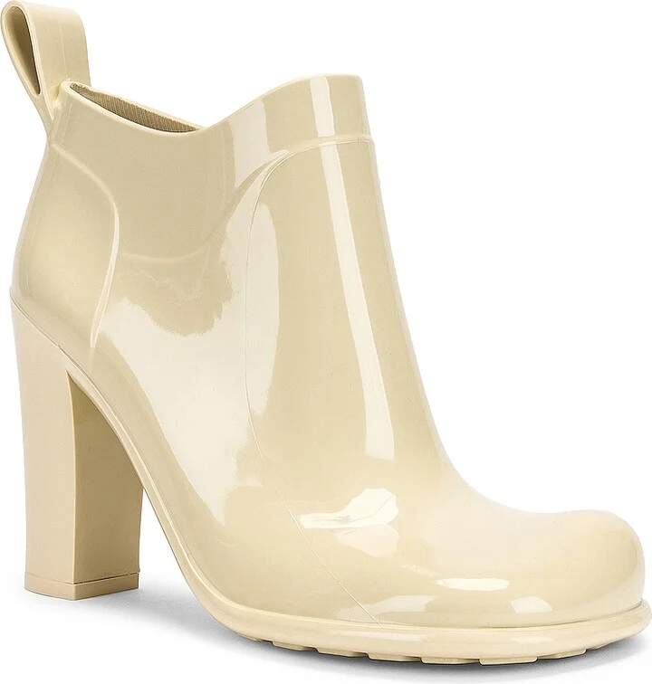 Bottega Veneta Rubber Ankle Boots in Cream - Image 2