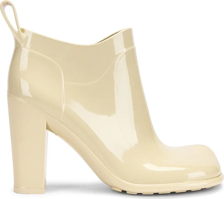 Bottega Veneta Rubber Ankle Boots in Cream
