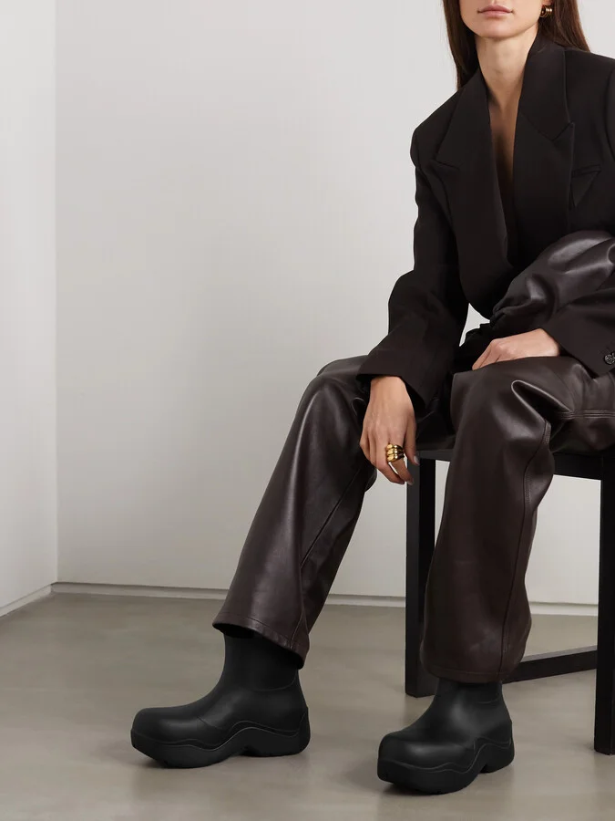Bottega Veneta - Rubber Rain Boots - Black - Image 2
