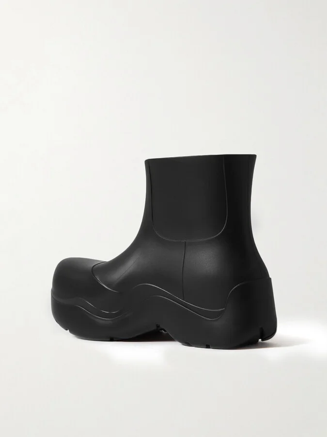 Bottega Veneta - Rubber Rain Boots - Black - Image 3
