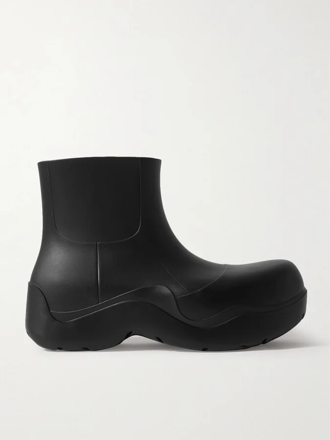 Bottega Veneta - Rubber Rain Boots - Black
