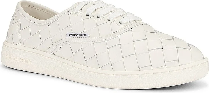 Bottega Veneta Sawyer Lace Up Sneaker in White - Image 2