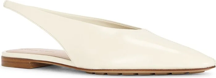Bottega Veneta Slingback Flat in Ivory - Image 2