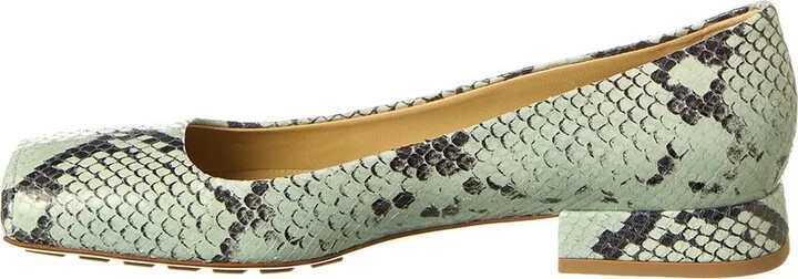 Bottega Veneta Snake-Embossed Leather Pump - Image 2