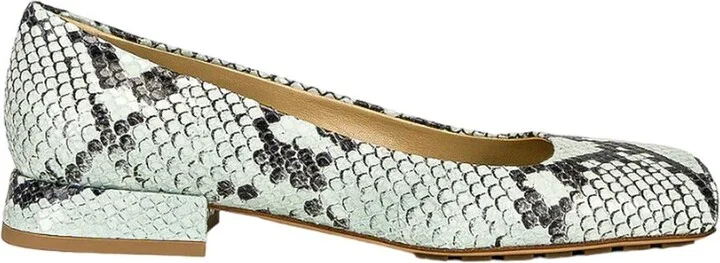 Bottega Veneta Snake-Embossed Leather Pump - Image 2