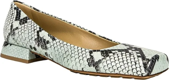 Bottega Veneta Snake-Embossed Leather Pump