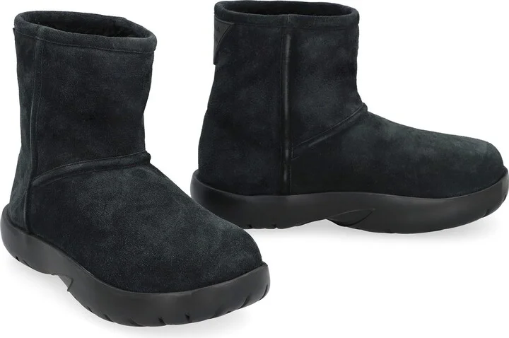 Bottega Veneta Snap Suede Ankle Boots - Image 3