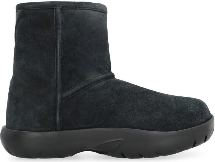 Bottega Veneta Snap Suede Ankle Boots