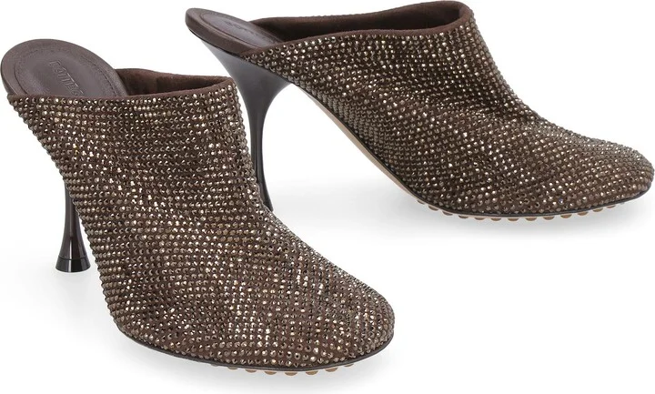 Bottega Veneta Sparkle Dot Sock Leather Mules - Image 3