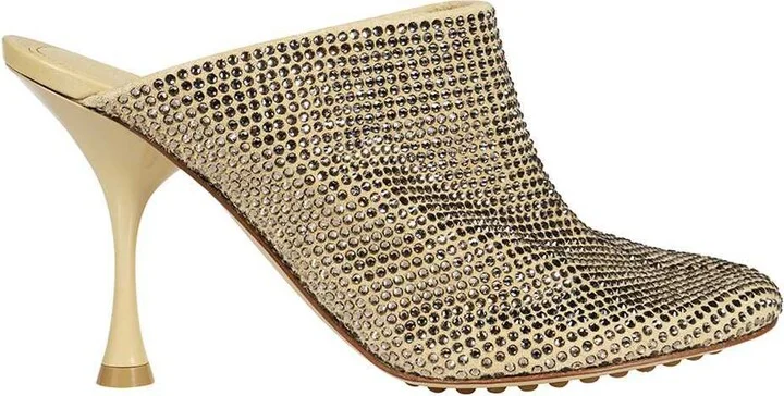 Bottega Veneta Sparkle Dot Sock Mules