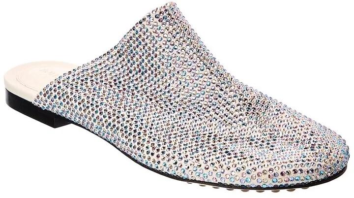 Bottega Veneta Sparkle Dot Sock Suede Slipper
