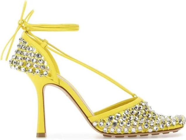 Bottega Veneta Sparkle Stretch Sandals