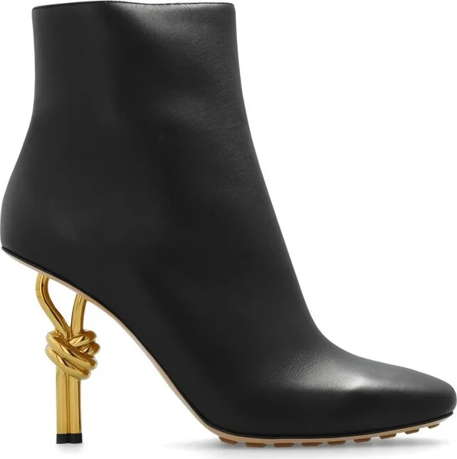 Bottega Veneta Square Toe Ankle Boots