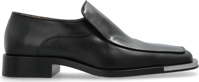 Bottega Veneta Square Toe Slip-On Loafers