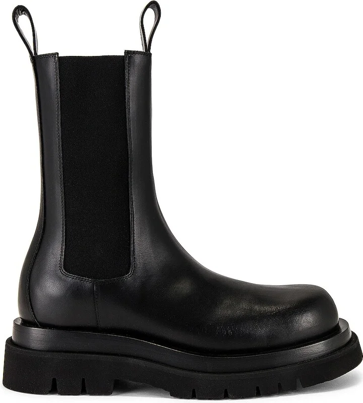 Bottega Veneta Storm Cuir Boot in Black