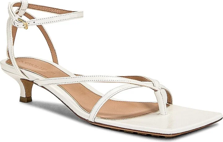 Bottega Veneta Stretch Ankle Sandal in Ivory - Image 2
